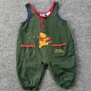 Vintage Disney Winnie the Pooh Romper 100 Acre Collection Embroidered Size 12 mo